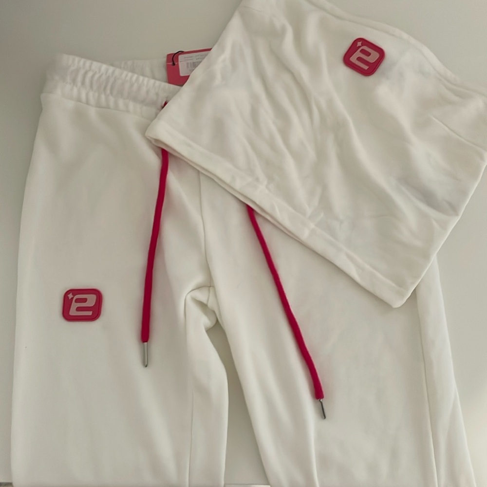 Edited Tube Top (xs) and Flare Pants (xs) Set ❤️